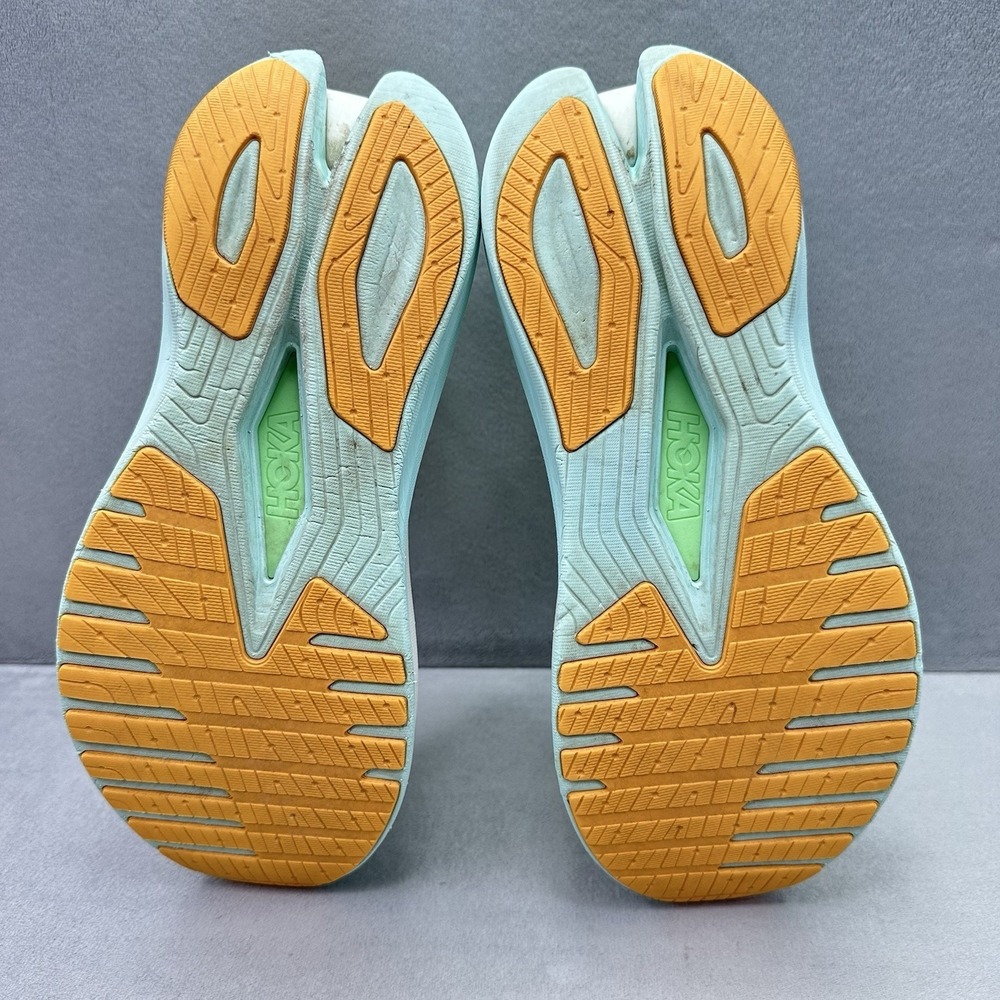 Hoka One One Mach X Womens Size 7 (B) Shoes Lime Glow Athletic Running Sneakers - Picture 7 of 9